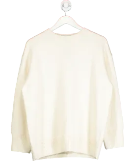 Weekend and Beyond Cream Weekend Italian Wool, Cashmere And Viscose Sweater (milk) UK XS/S