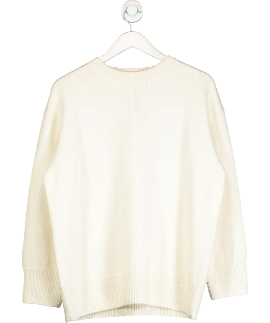 Weekend and Beyond Cream Weekend Italian Wool, Cashmere And Viscose Sweater (milk) UK XS/S
